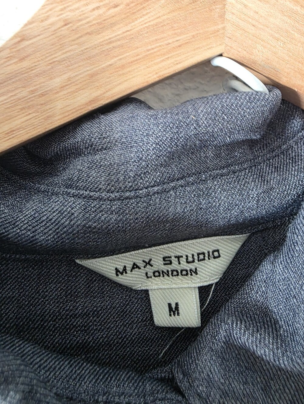Max Studio Navy Button-Up Dress Tunic